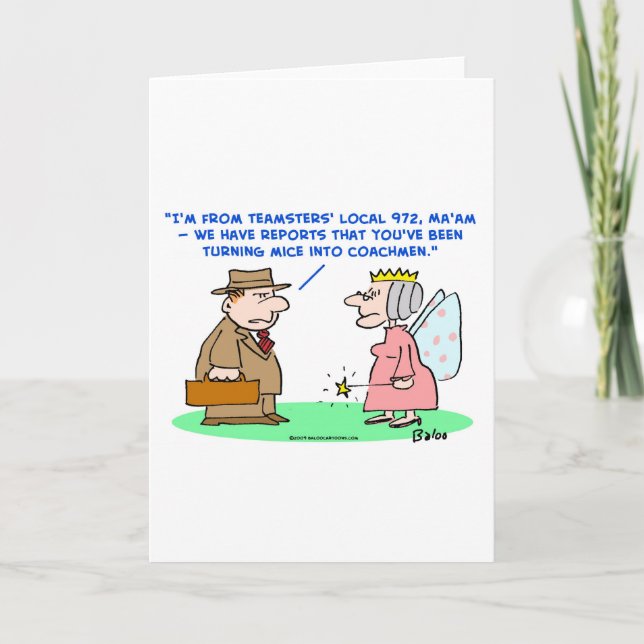 teamsters mice coachmen cinderella card (Front)