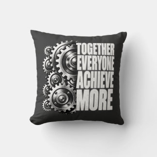 Teamwork Acronym Together Everyone Achieve More Ge Throw Pillow