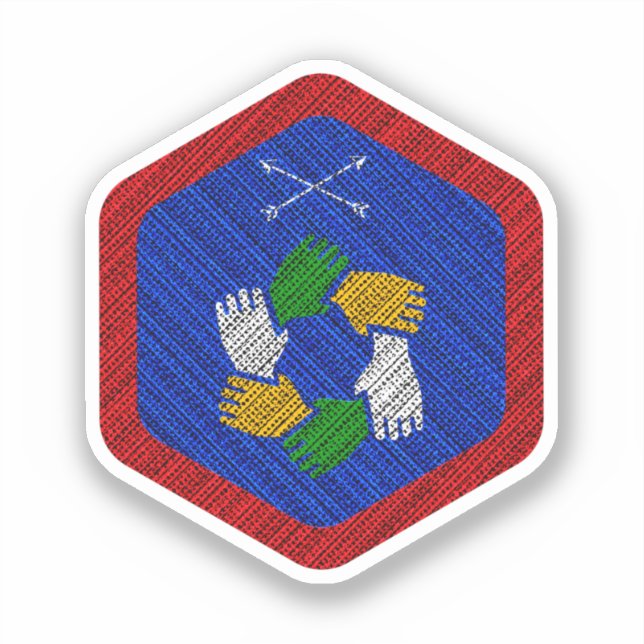 Teamwork Award Badge Vinyl Sticker (Front)