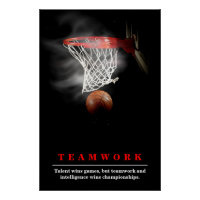 Teamwork Basketball Motivational Inspirational
