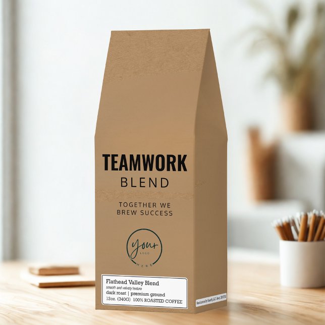 Teamwork Blend Coffee Bag | Custom Corporate Gift  (Creator Uploaded)