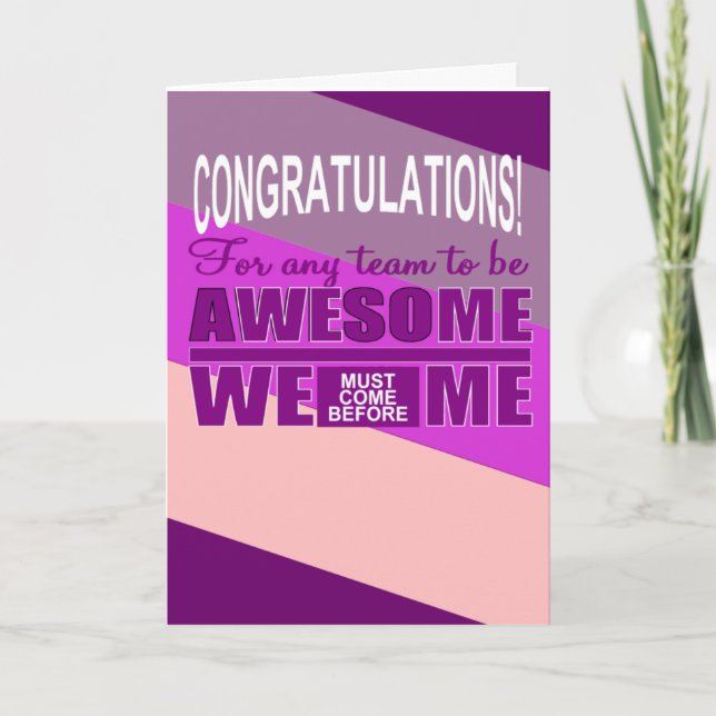 Teamwork Card (Front)