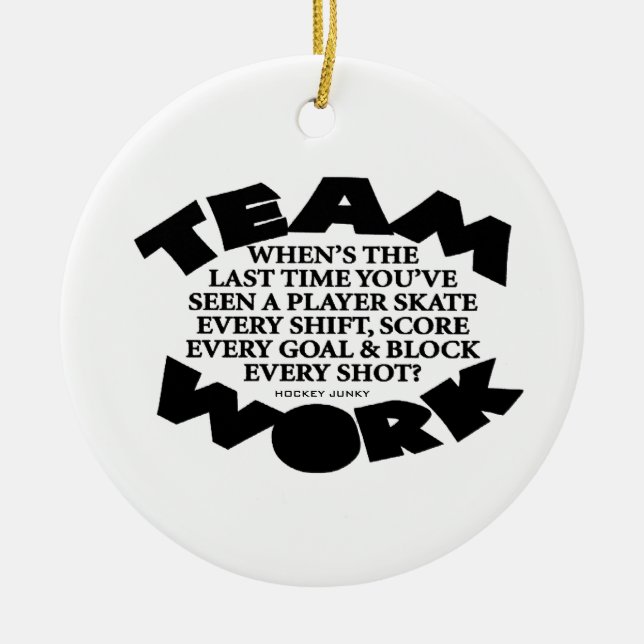 TEAMWORK CERAMIC ORNAMENT (Front)