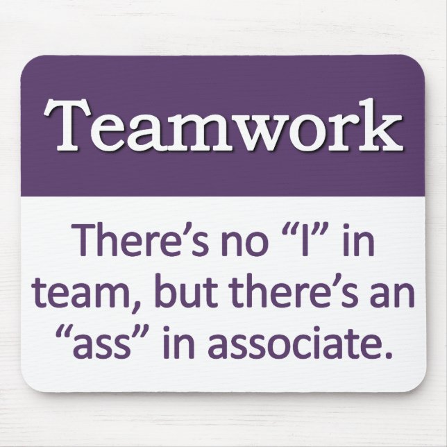 Teamwork Definition Mouse Pad (Front)