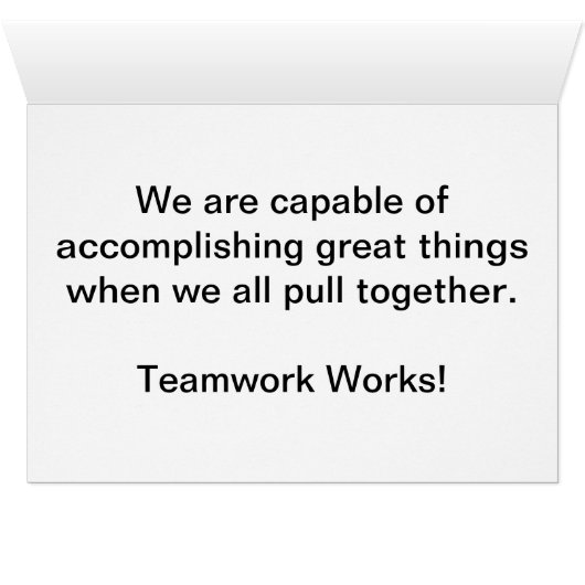 Teamwork Employee Relations (Inside Horizontal (Bottom))