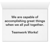 Teamwork Employee Relations Cards (Inside Horizontal (Bottom))
