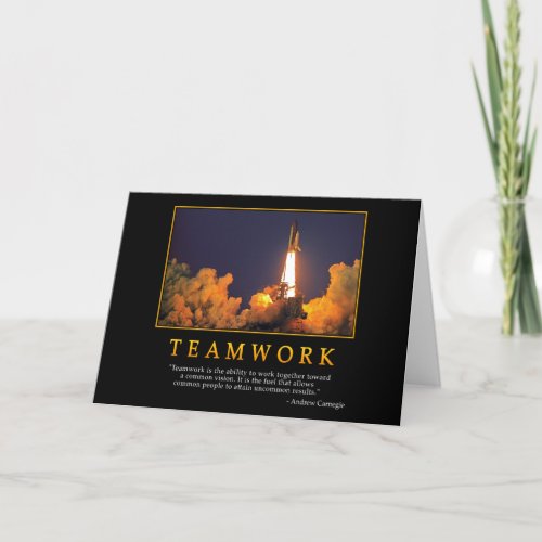 Teamwork Greeting Card