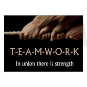 Teamwork: In union strength (Front Horizontal)