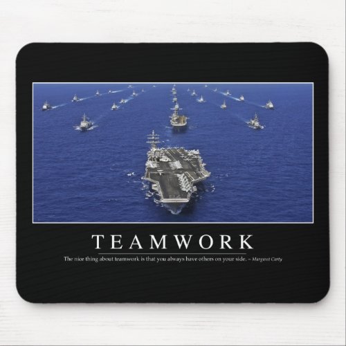 Teamwork Inspirational Quote Mouse Pad