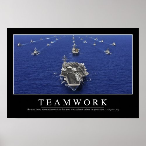 Teamwork Inspirational Quote Poster