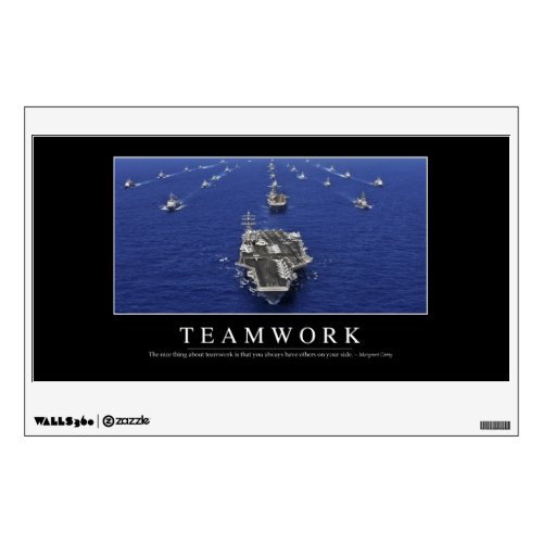 Teamwork Inspirational Quote Wall Decal