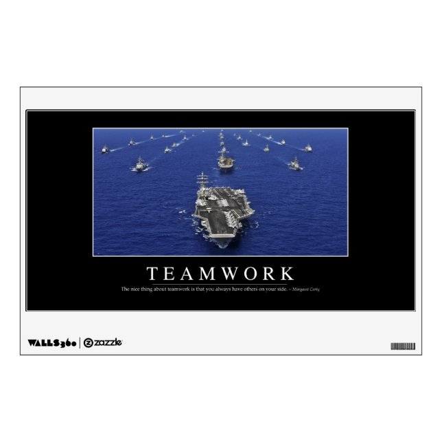 Teamwork: Inspirational Quote Wall Decal (Front)