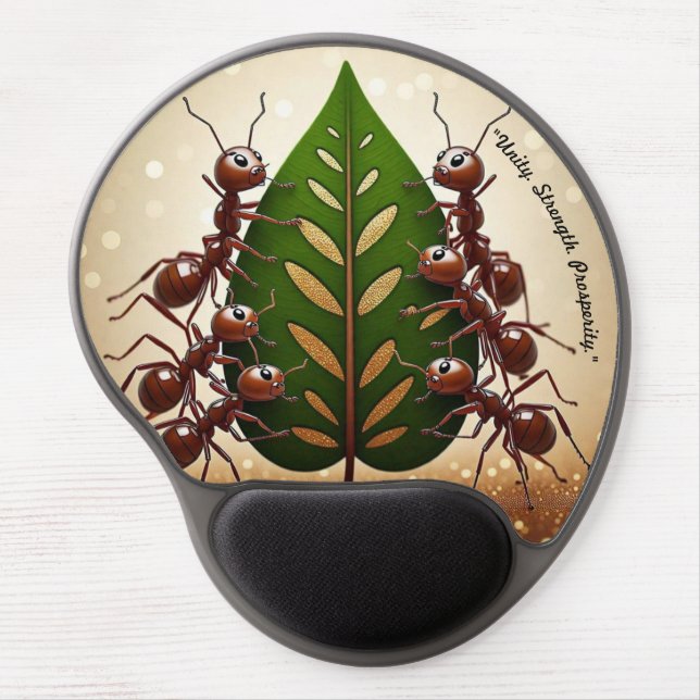 "Teamwork Makes Dreams" Gel Mouse Pad (Front)