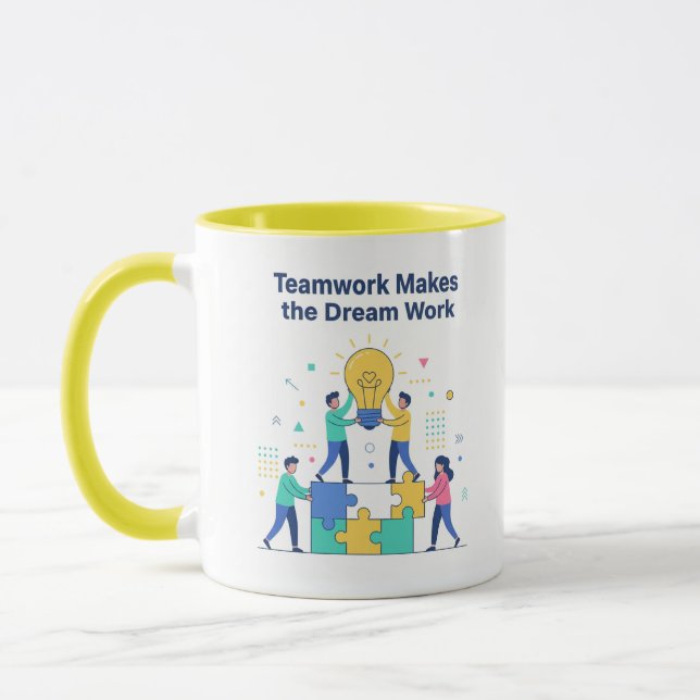 Teamwork Makes the Dream Work Mug (Left)