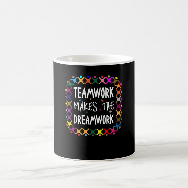 Teamwork Makes The Dreamwork Motivational Sports Coffee Mug (Center)
