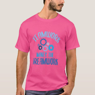 Teamwork Makes The Dreamwork Motivational Sports Q T-Shirt