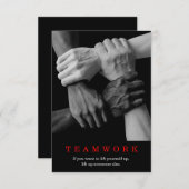 Teamwork Motivational Inspirational Quote Hands (Front/Back)