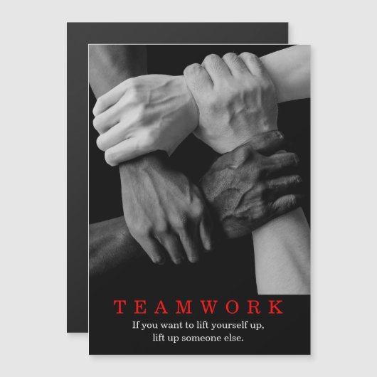 Teamwork Motivational Inspirational Quote Hands (Front/Back)