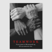 Teamwork Motivational Inspirational Quote Hands (Front)