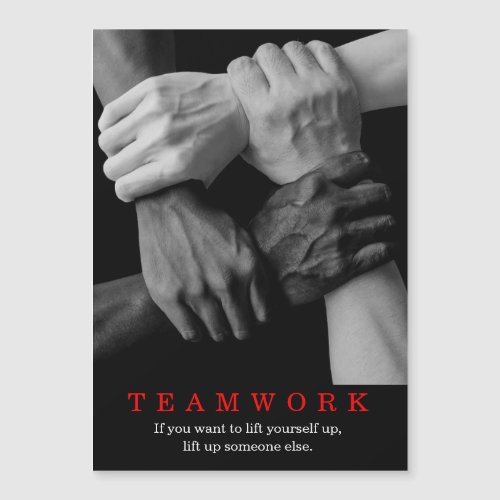 Teamwork Motivational Inspirational Quote Hands