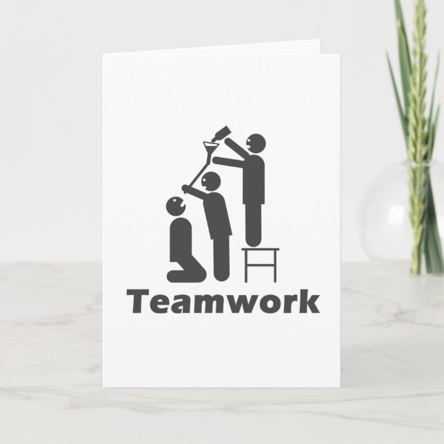 Teamwork - Motivational Merchandise Card (Front)