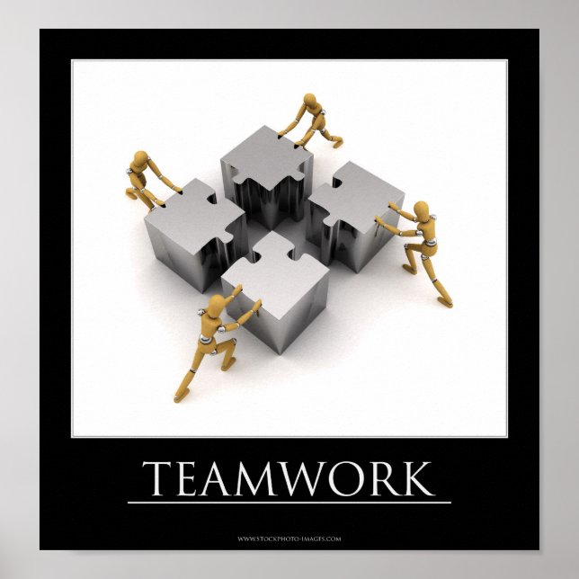 Teamwork Motivational Poster (Front)
