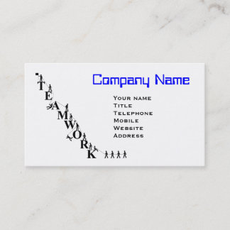 Teamwork Mountain Business Card