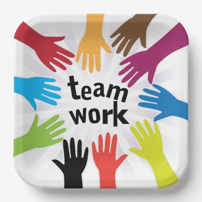 TeamWork Paper Plates (Front)