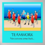 Teamwork Poster at Zazzle
