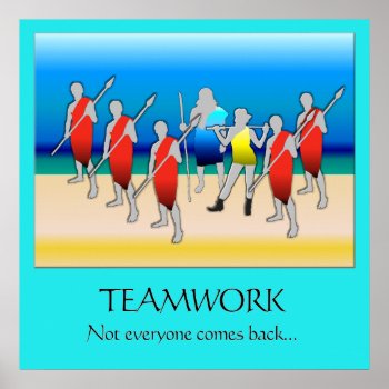 Teamwork Poster by PocketChangeProHBGPA at Zazzle