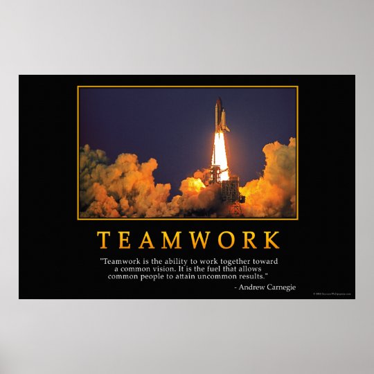 Teamwork Poster | Zazzle.com