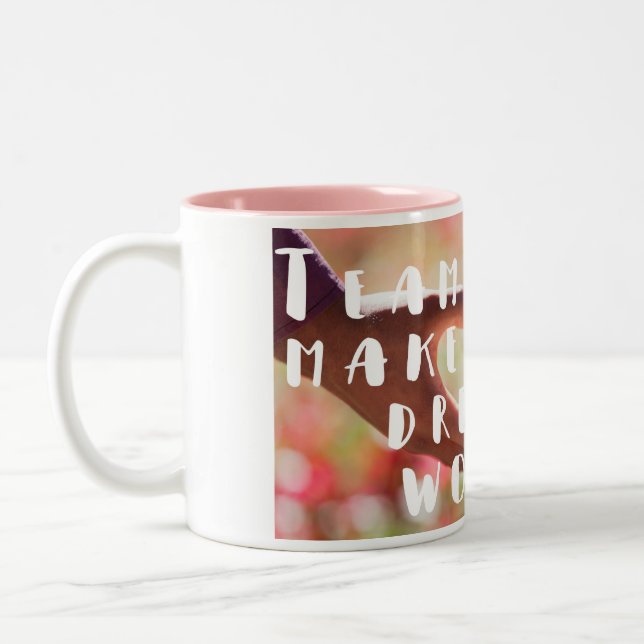 Teamwork Quote Coffee Mug (Left)
