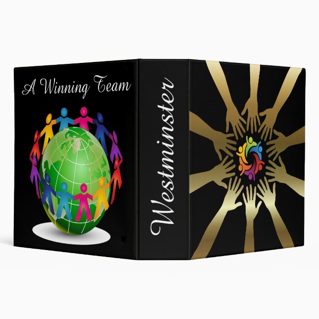 Teamwork - School / Business Notebook Binder - SRF (Background)