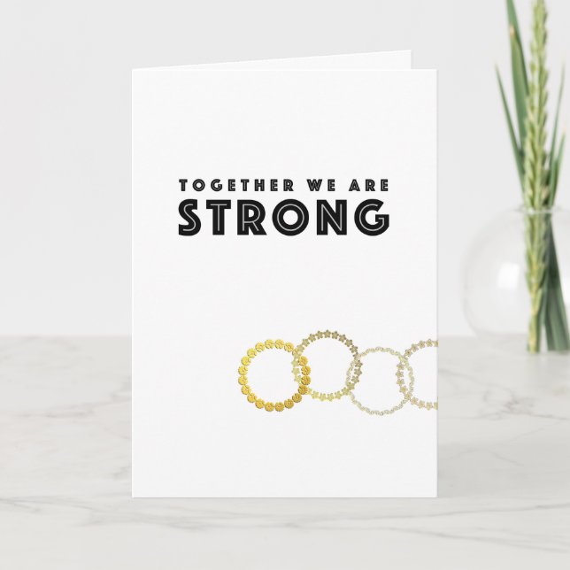 Teamwork Strength Thank You Card Customizable (Front)