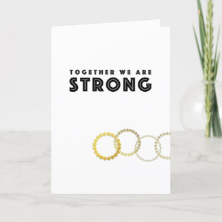 Teamwork Strength Thank You Card Customizable