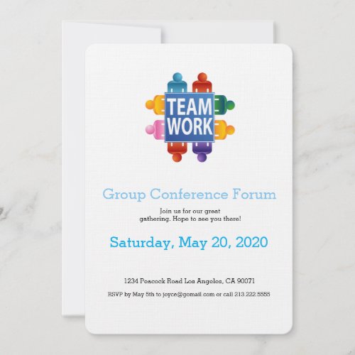 Teamwork Table Invitation