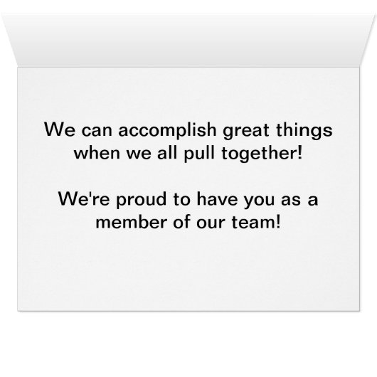 Teamwork Teams Rule (Inside Horizontal (Bottom))