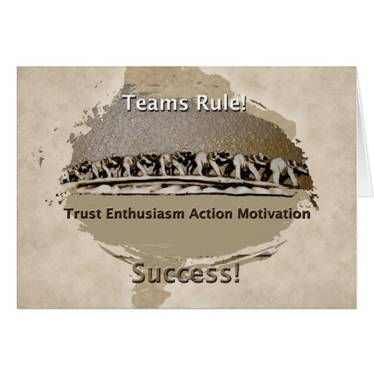 Teamwork Teams Rule Cards (Front Horizontal)
