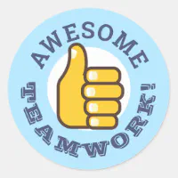 Great job stars employee recognition stickers, Zazzle