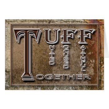 Teamwork Tuff Card by LivingLife at Zazzle