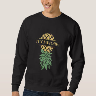 Teamwork Upside Down Pineapple Swingers   Sweatshirt