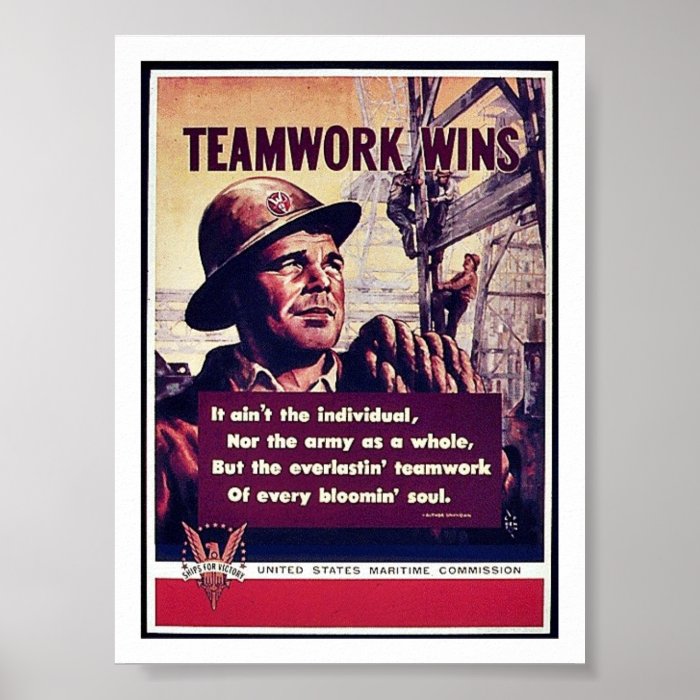 Teamwork Wines Poster