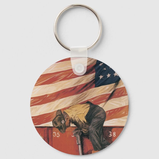 Teamwork Wins Keychain (Front)