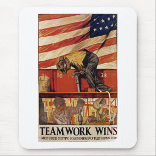 TeamWork Wins Mouse Pad