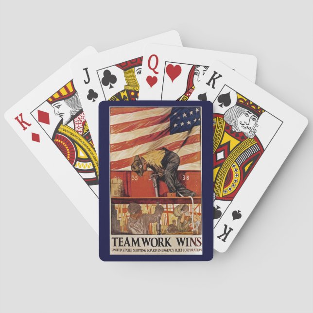 TeamWork Wins Poker Cards (Back)