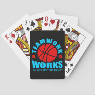 Teamwork works on and off the court poker cards