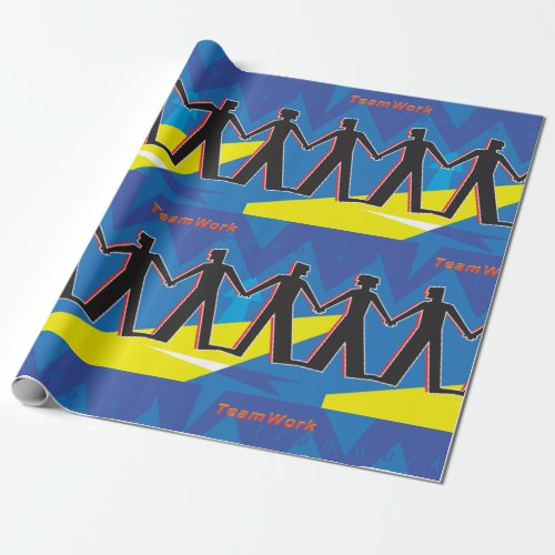 Teamwork Wrapping Paper