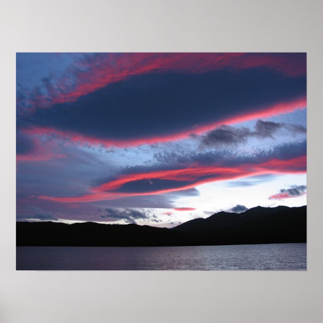 TeAnau Sunset Poster (Front)