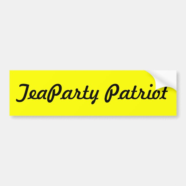 TeaParty Patriot Bumper Sticker (Front)