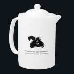 Teapot — 1st Rhode Island Regiment<br><div class="desc">Celebrate America's 250th Independence Day with this teapot depicting the distinctive leather caps of the 1st Rhode Island Regiment.</div>